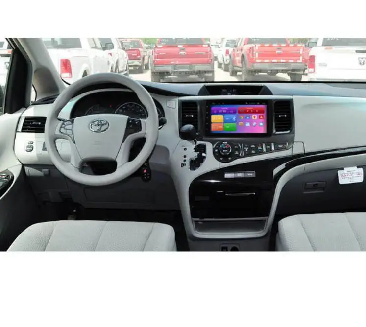 Discount DSP Carplay 2GB Ram 32G Android 7.1 9 inch Car DVD Gps For Toyota Sienna 2011-2014 Car Pc Monitor Vedio Audio Navigation Stereo 2