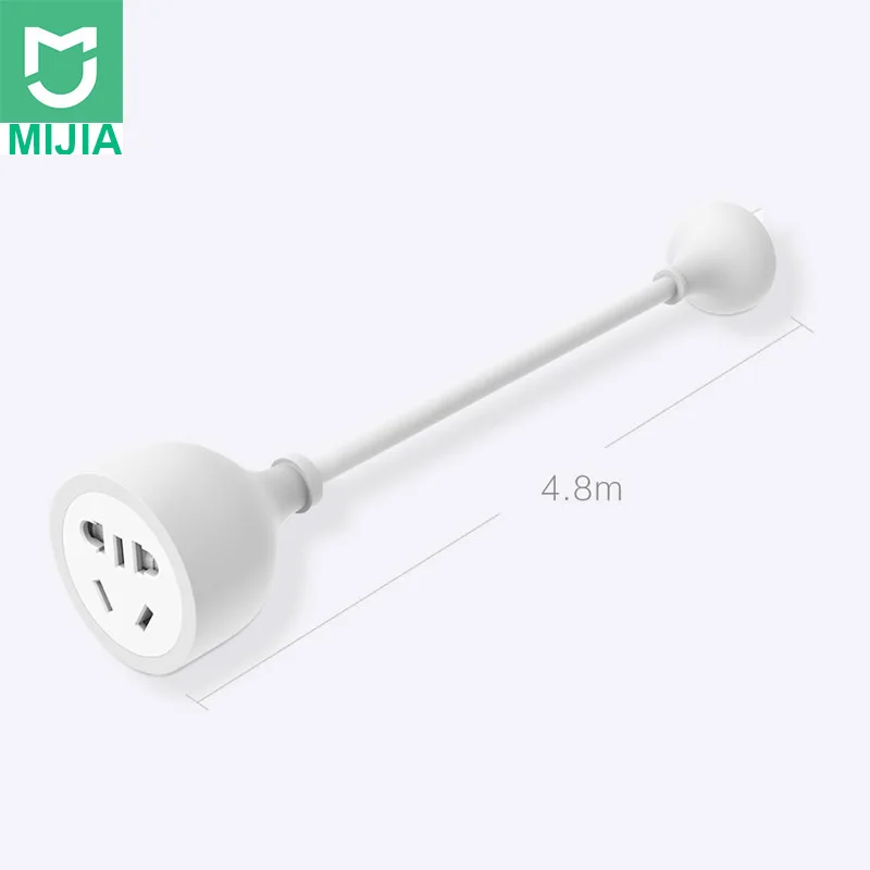 

Original Xiaomi Mijia 4.8m Socket Extension Cord Smart Home Electronic Power Strip Cable for Power Sockets Plug 250V