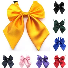 Женский модный атласный регулируемый галстук-бабочка моряк формальный сплошной цвет шейный галстук-бабочка YYTIE0011