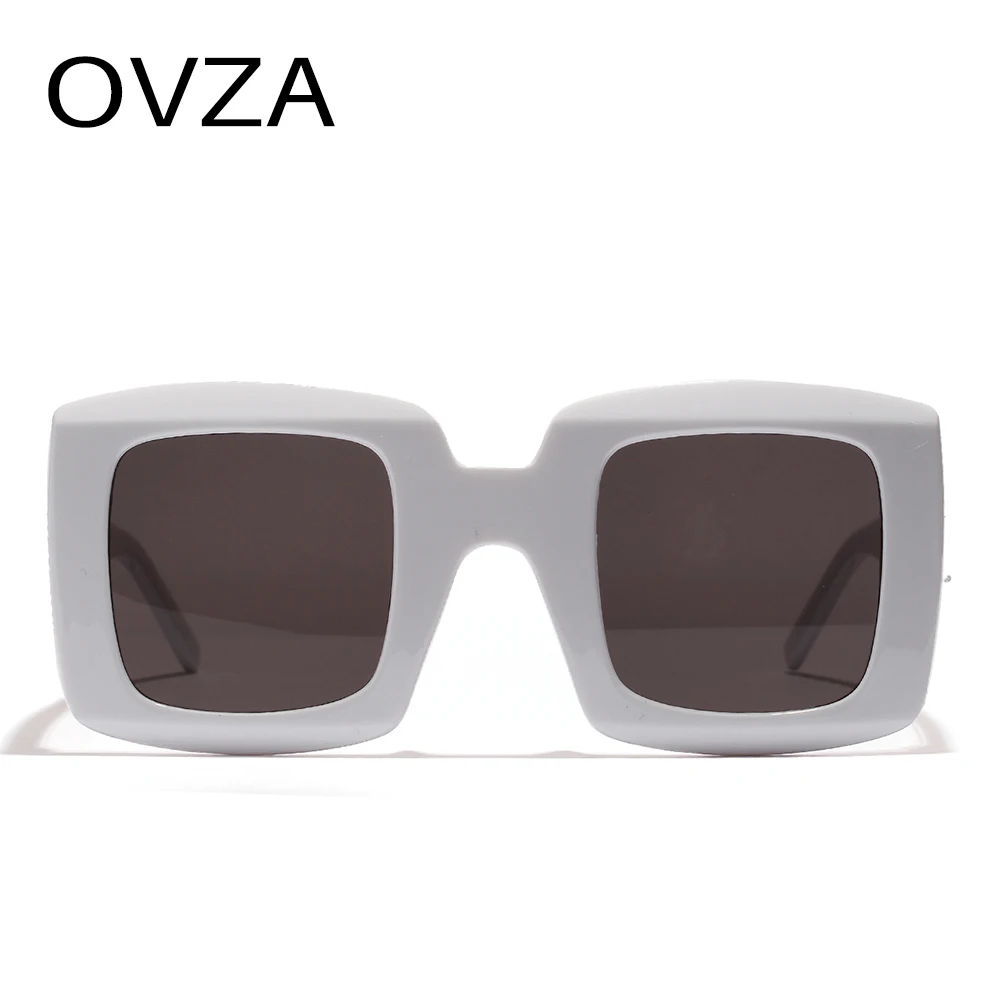 OVZA Квадратные Солнцезащитные очки для женщин, фирменный дизайн, новые солнцезащитные очки от солнца, модные женские очки большого размера S8040