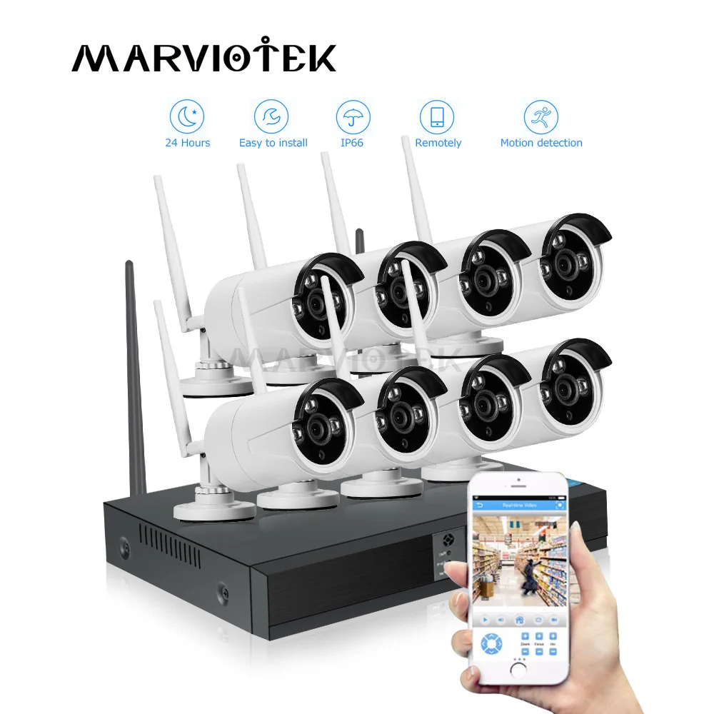 4CH 1080P camara ip wifi DVR Kits video surveillance system wifi camera