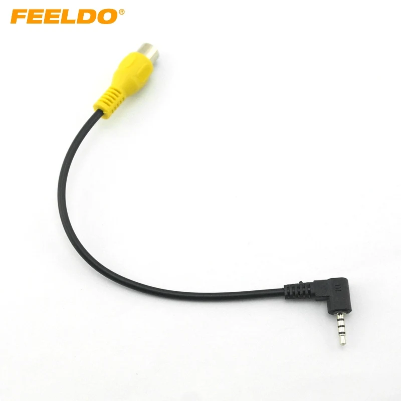 FEELDO 2.5mm Adaptor 190mm Length TRS Plug to RCA Female for GPS Video Input #AM1488 | Автомобили и мотоциклы