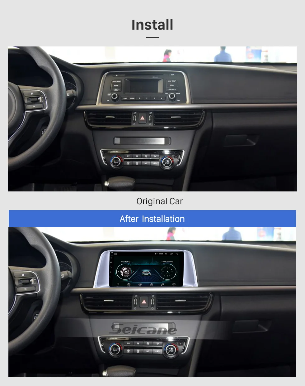 Best Seicane 2din Android 8.1 Car GPS navi Head Unit Player For Kia K5 2015 2016 2017 support SWC 3G Backup camera Bluetooth Wifi 1 Best Seicane 2din Android 8.1 Car GPS navi Head Unit Player For Kia K5 2015 2016 2017 support SWC 3G Backup camera Bluetooth Wifi 1