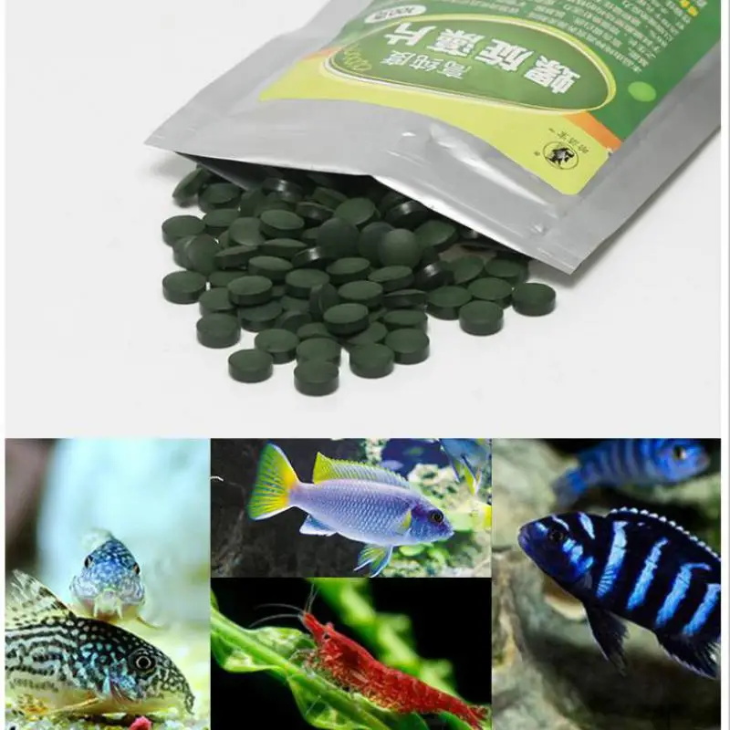100g Aquarium Spirulina Flake Tablets For Crystal Red Shrimp Guppies