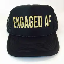 Пользовательские занимается AF обручальные невесты сетки дружище snapback шляпы Дальнобойщик Шапки свадьбу Сувениры украшения