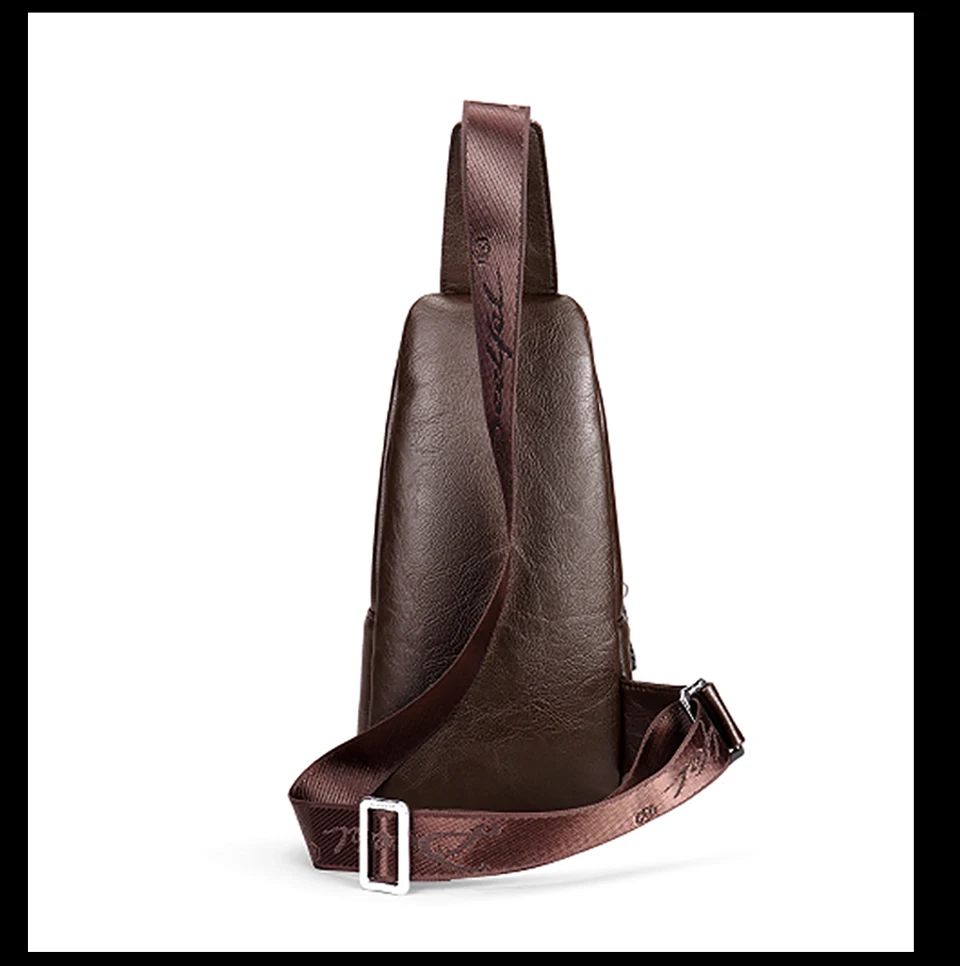 Мужские сумки через плечо, кожаная нагрудная сумка, Повседневная сумка из водонепроницаемого полиуретана, сумка на одно плечо, новая модная сумка