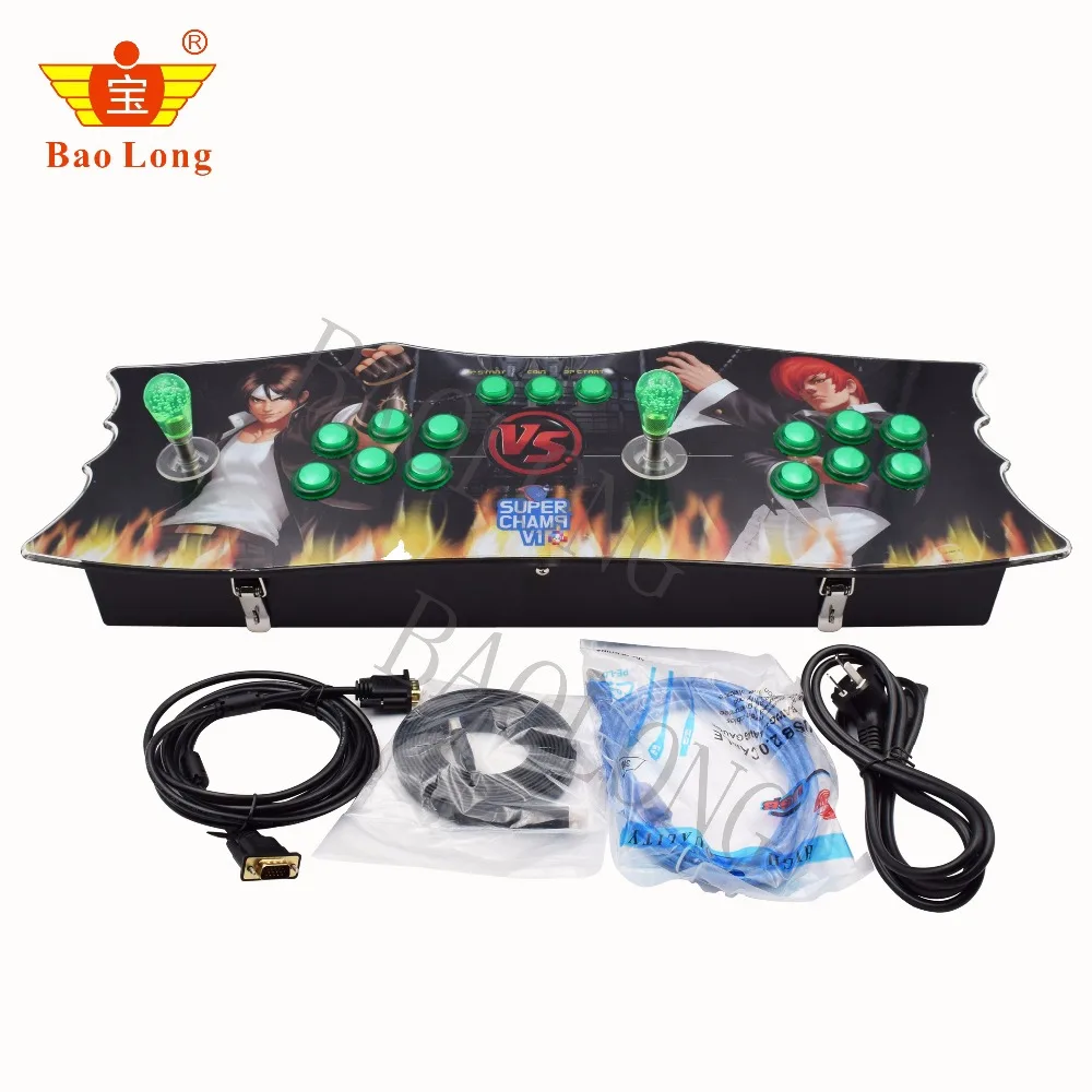 

Box 6s 1388 games in 1 home use game console with pause function 1-2players arcade game with LED buttons station game console