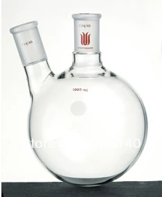 

F414251 Flask,Two neck, angled, Capacity:250ml, Center joint:24/40, Side Joint:14/20