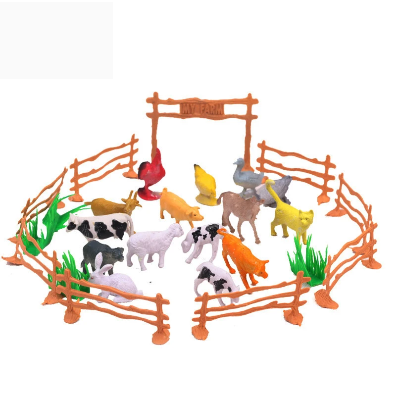 5 см 12 15 шт. имитация птицы животные собака овца свинья курица кошка модель куклы
