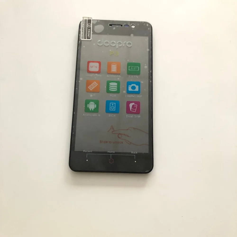Used LCD Display Screen + Touch Frame For Doopro P3 MTK6580 Quad Core 5Inch 854x480 Mobile Phone | Мобильные телефоны и