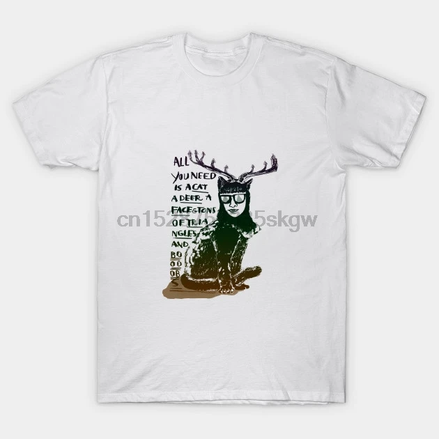 Men tshirt Short sleeve Women T-Shirt Hipster Cat T Shirt | Мужская одежда