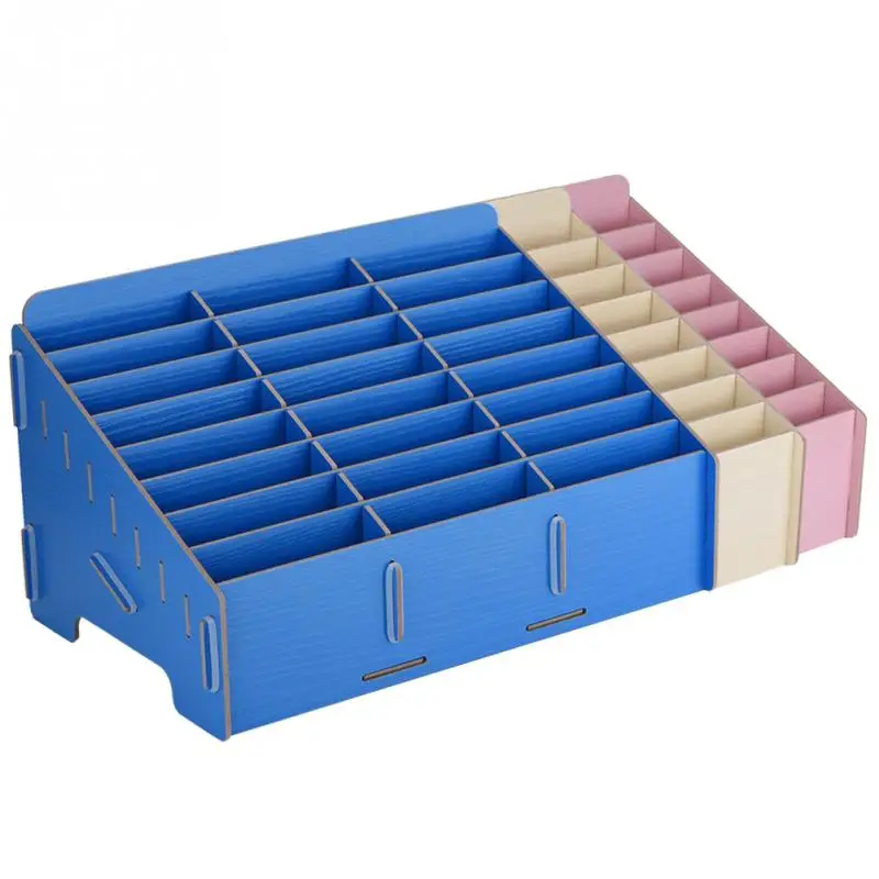 

24 Lattice Solid Phone Storage Box Thickened Dust-free Moisture-proof Office Desktop Grid Cell Phone Rack Shop Display
