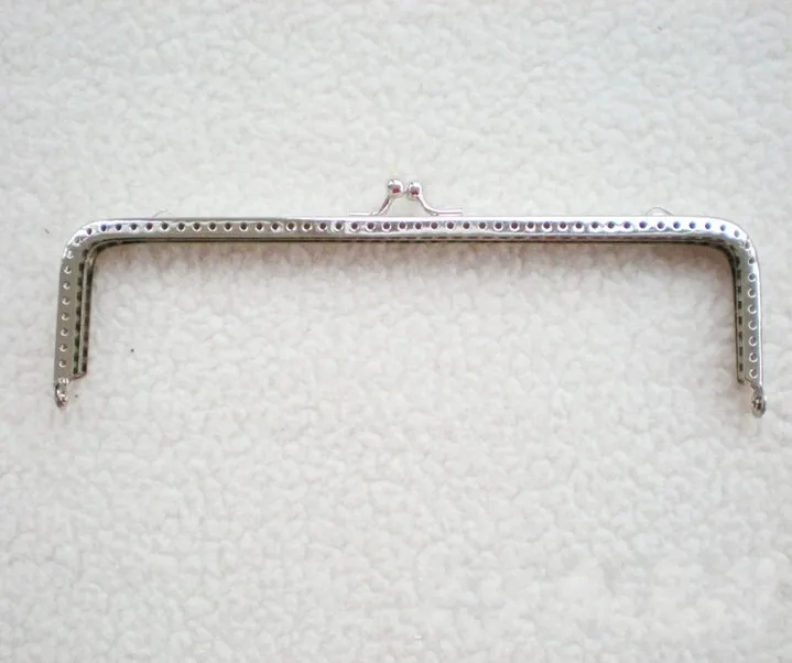

Syunss,18CM 10PCS/Lot Silvering Smooth Purse Frame Square Coin Purse Metal Frames Cluth DIY Sewing Bag Accessories