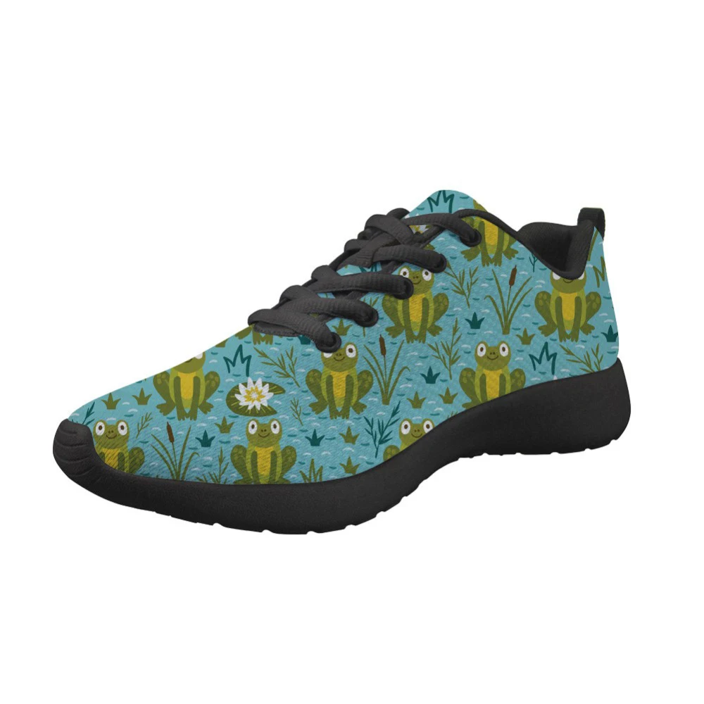 

Customized Frog Men Sneakers Male Daily Walking Shoes Breathable Wear-resistant Casual Light mesh Shoes masculino adulto
