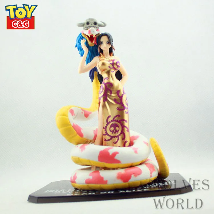 22cm Boa Hankokku Hancock In Cheongsam Snake PVC Action Figure Figurines Anime One Piece Shichibukai Collection Model Toy Boxed | Игрушки и