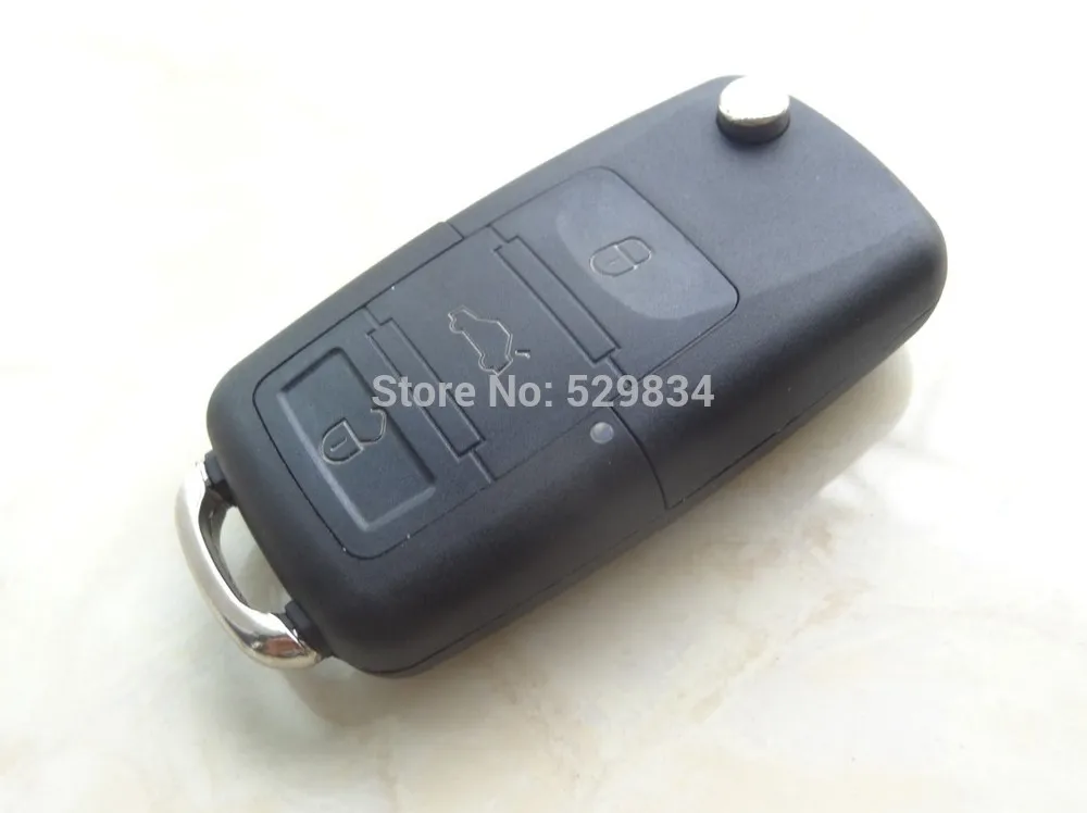 AUTEWODE NEW Replacement car 3 Buttons Folding Car Remote Flip Key