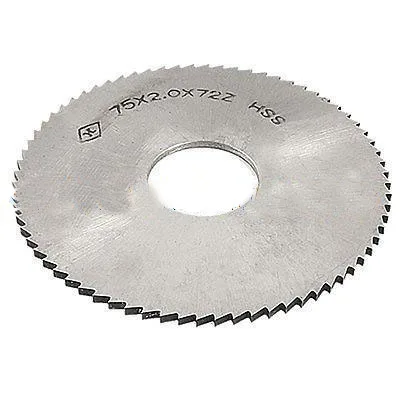 

1Pc 2mm Thickness 75mm OD 72T HSS Milling Cutter Slitting Saw Blade 75x2.0x72T