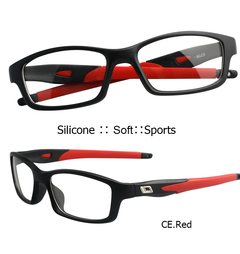 Женские спортивные очки, мужские матовые оправы с эффектом памяти, силиконовые противоскользящие очки по рецепту