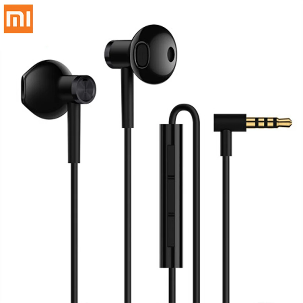 Original Xiaomi Hybrid Dual Drivers Wired Control Earphones Dynamic Xiaomi 3.5mm Earphones Mi 