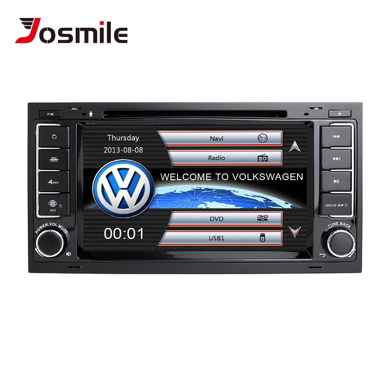 

Josmile 2 din Car Multimedia Player For VW Volkswagen Touareg T4 Transporter T5 GPS Navigation AutoRadio 2004 2005 2006 20082011