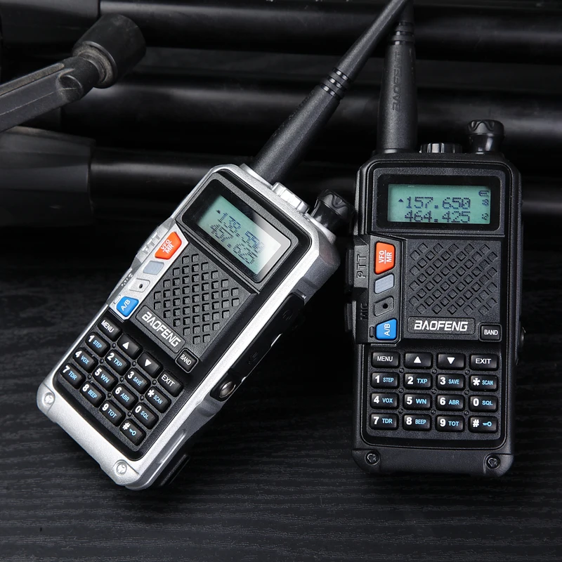 2 шт BaoFeng BF-UVB3 плюс Walkie Talkie мощный радиоприемник CB 8 W 10 км Long Range портативной радиостанции для лес и город