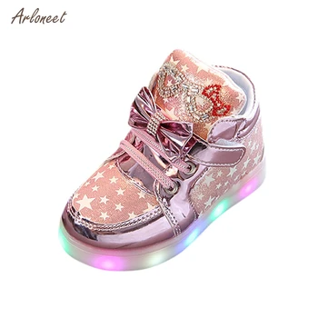 

ARLONEETChildren Luminous Shoes Boys Girls Sport Running Shoes Baby Flashing Lights Fashion Sneakers Toddler Little Kid Sneakers