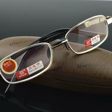 = Shuai Di бренд = натуральный кристалл линзы полный обод никелевого сплава Роскошные мужские и женские очки для чтения+ 1+ 1,5+ 2+ 2,5+ 3+ 3,5+ 4