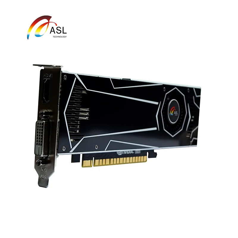 Новая Оригинальная ASL GT1050ti видеокарта 4G GDDR5 128 бит видеокарты для nVIDIA Geforce GT 1050ti Hdmi Dvi игры