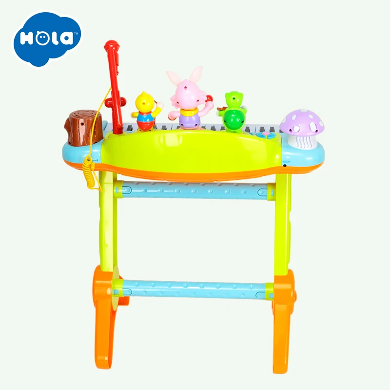 HUILE TOYS 669 Kids Musical Toy Electronic Keyboard Musical Organ With Microphone, Stool, Teaching Light up Keys, Dancing Animal HUILE TOYS 669 Kids Musical Toy Electronic Keyboard Musical Organ With Microphone, Stool, Teaching Light up Keys, Dancing Animal