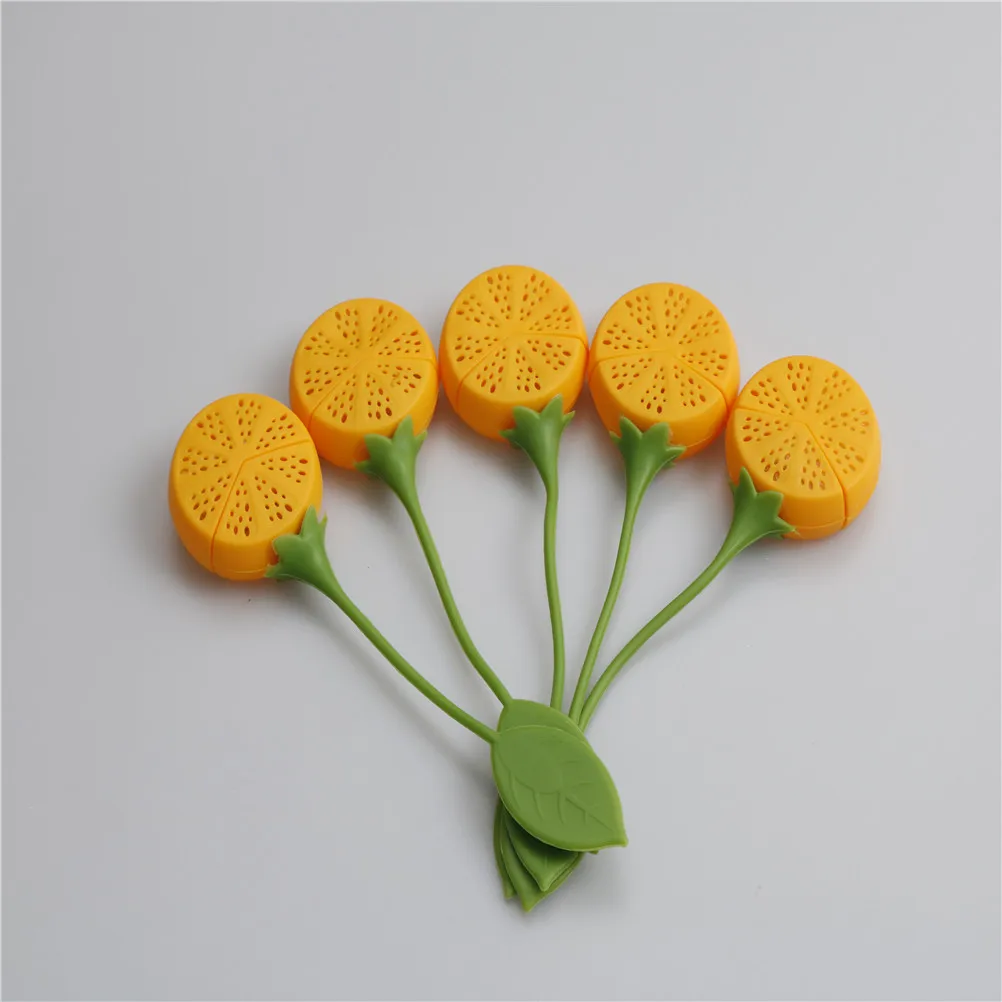 Unique Lemon Silicone Tea Infuser For Tea Time Kitchen Gadgets