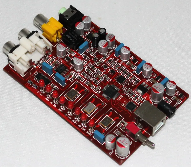 2018 SA9023 ES9018K2M HIFI Audio DAC Decoder Sound Card Board Support ...