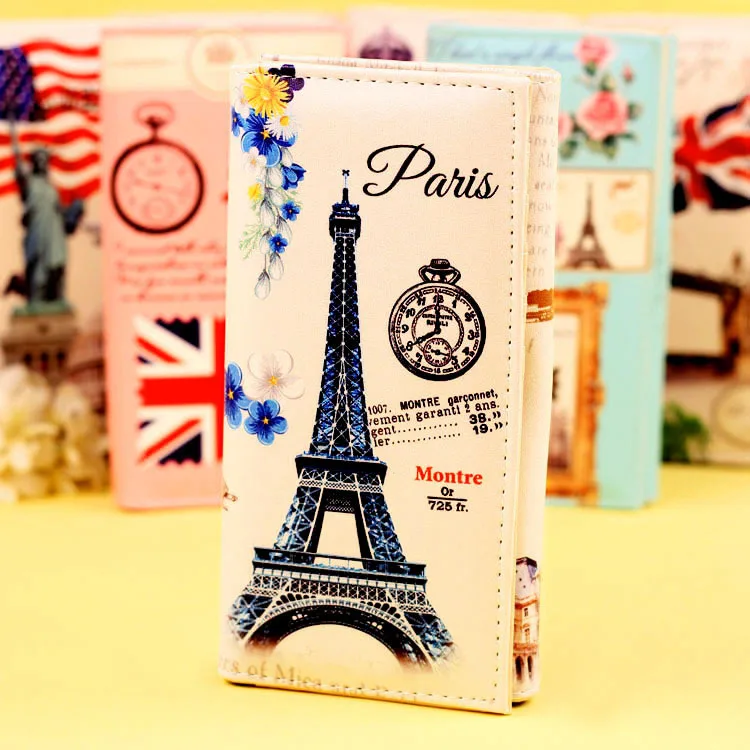 

Women Wallets Brand Design Tower Lady Purses Handbags Clutch Coin Purse Girls Students Long Wallet Cards Holder Woman Money Bags