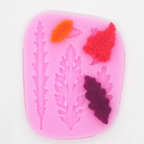 fruit vegetable leaf set silicone candy cake soap mold DIY chocolate silicone mold ultra light clay molds