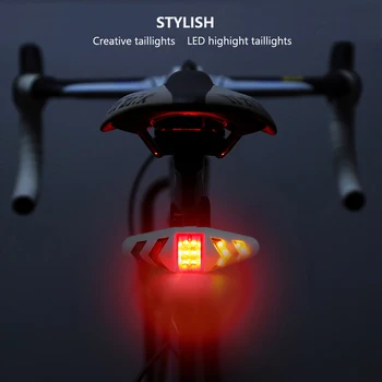 

Bicycle Accessories Dropshiping USB Charging Bicycle Bike Rear LED Tail Light Wireless Remote Control Turn Signals Lamp