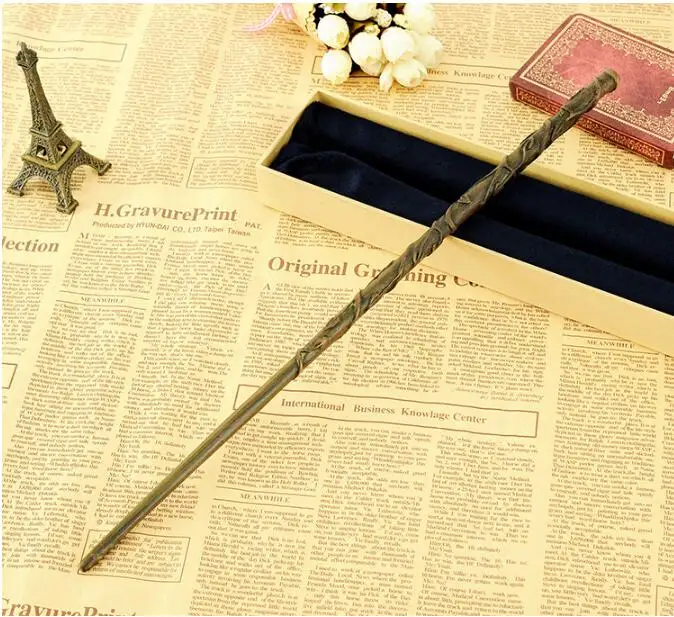 

Metal Core Harry Potter Magical Wand Newest Quality Deluxe COS Hermione Granger Magic Wands/Stick with Gift Box Packing