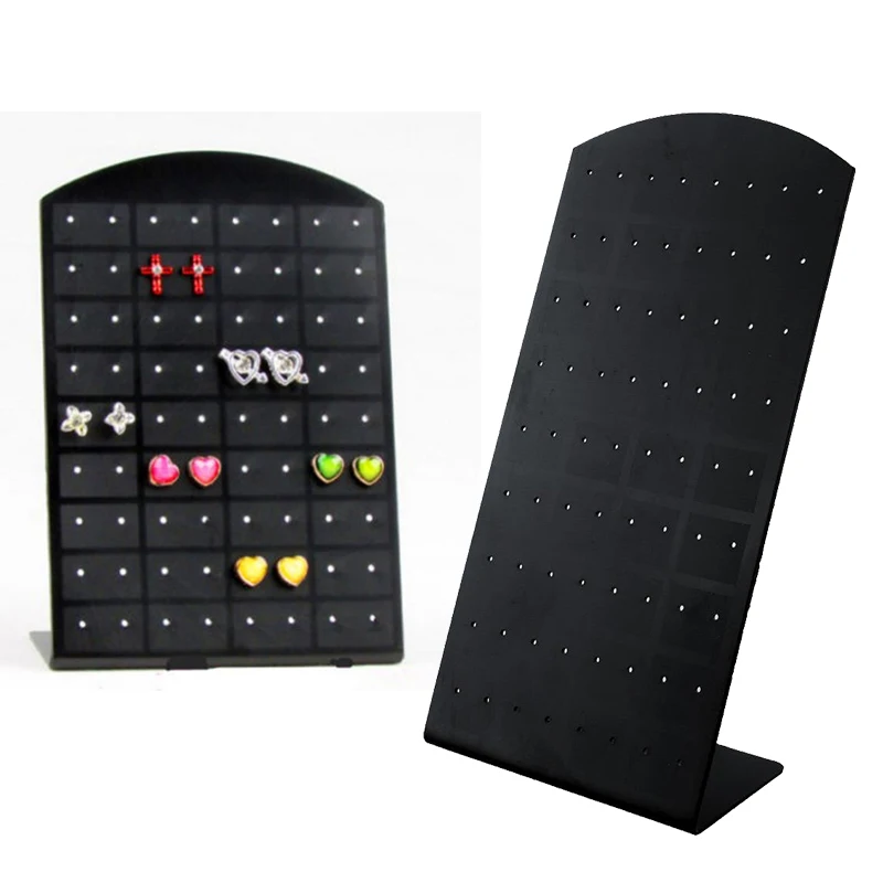 

10PCS Earring Jewelry Show Case Rack Black Plastic Convenient Charming Women Earrings Organizer Holde Etagere Earring Holder