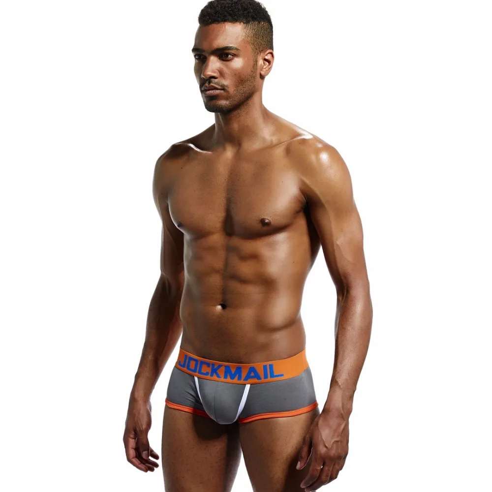 best mens underwear JOCKMAIL Brand Men Underwear Boxer shorts Backless Buttocks Cotton Sexy open back Gay Men Underwear JockStrap cuecas Gay panties mens boxers with pouch