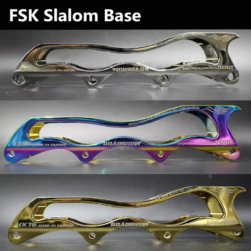 

RoadShow Cool Smoothly Inline Skate Rocking Frame Base for FSK Slalom Skating, with Wheel Nail and Spacer Bushing, Outer Package
