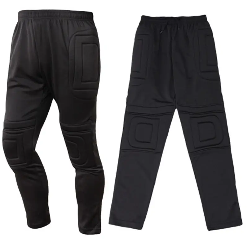 Black Men's Sport Soccer Padded Guard GK Goal Keeper Goalie Tracksuit