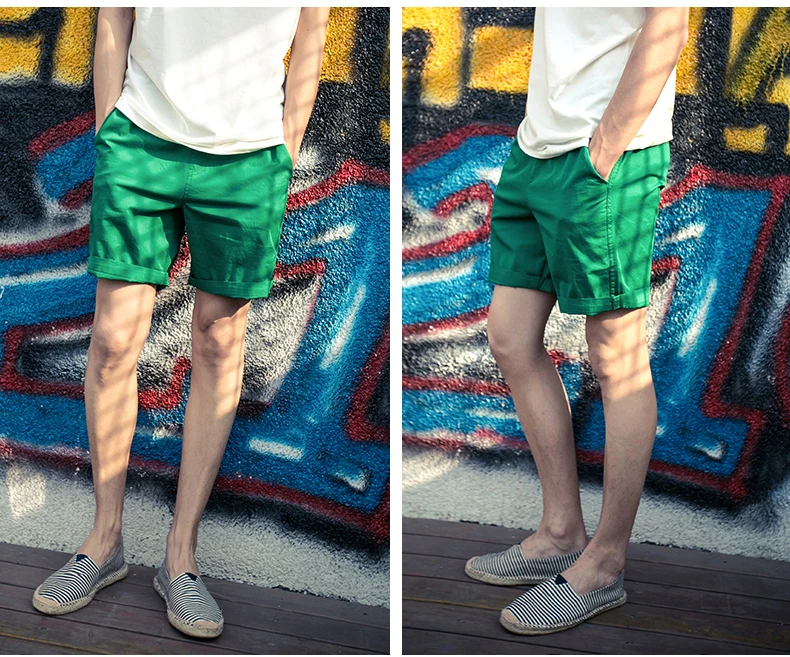 Летние шорты мужские новые свободные мужские шорты до колена быстросохнущие пляжные шорты для влюбленных женщин повседневные бермуды masculina хлопок