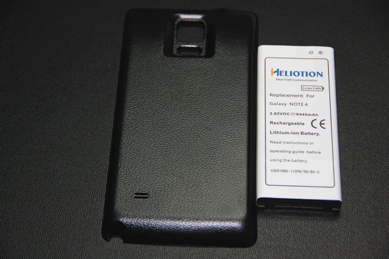 Note4 6440mAh Phone Bateria Replacement For Samsung Galaxy Note 4 N910U N910 N910F N910H Extended Battery With Back Cover