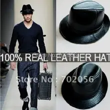 Кожаная Панама Топ фетровые мягкие шляпы топ шляпа джентльмена шляпа 10 шт./партия#1961