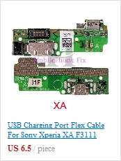 Usb зарядный порт гибкий кабель для Sony Xperia XA F3111, F3113, F3115 USB зарядное устройство Соединительная плата запчасти с вибрацией