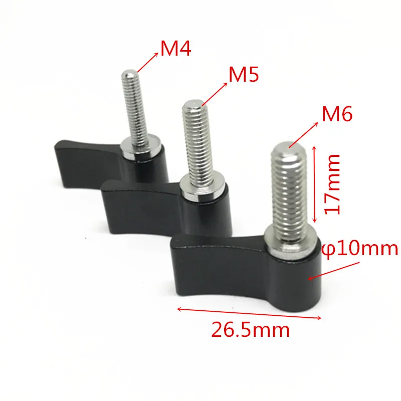 10PCS M4 M5 M6 Handle Screw Adjustable Clamp Locking Screw Adapter Universal L Shape Wrench Camera Kit Accessories (7)