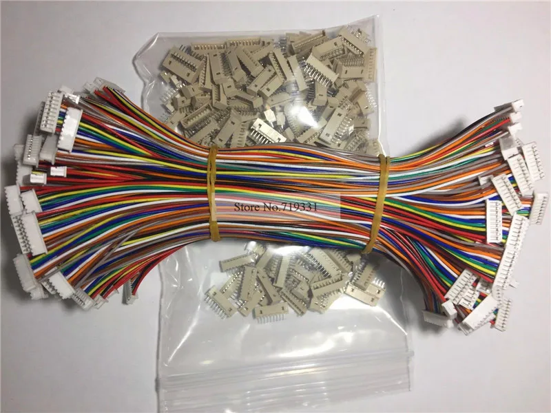 

100 SETS JST PH 1.25MM 9 Pin Female&Female DIP Connector with Wires Cables