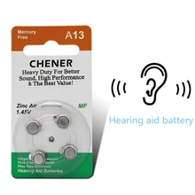 20x Zinc air bateria botão bateria do aparelho auditivo P13 PR48 A13 estabilidade forte