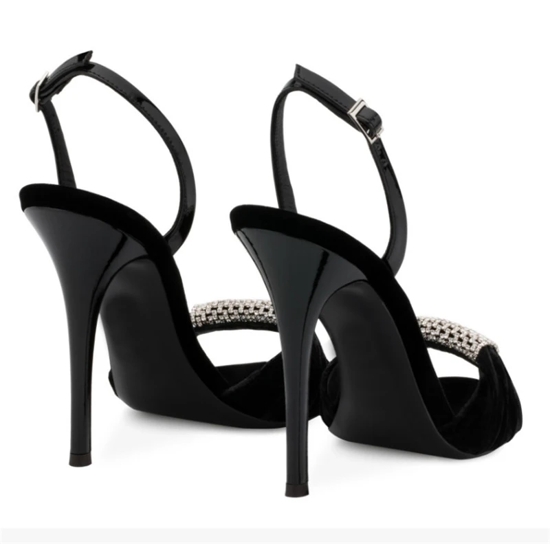 Mujeres Tacón Pic Nuevo as Pic Hebilla Bombas Cristal Alto Gladiador Fiesta Mujer Sandalias Correa Imitación Diseño Zapatos Sexy Lujo Diamantes As De Las IwzCwBrq