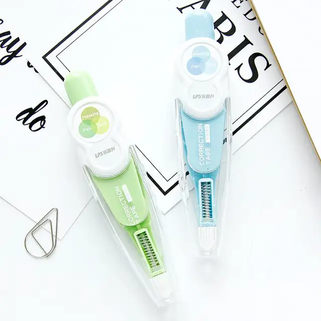 Cute Correct Correction Tape Pens Blue Green Korea Kids School Office Supplies K&hellip;
