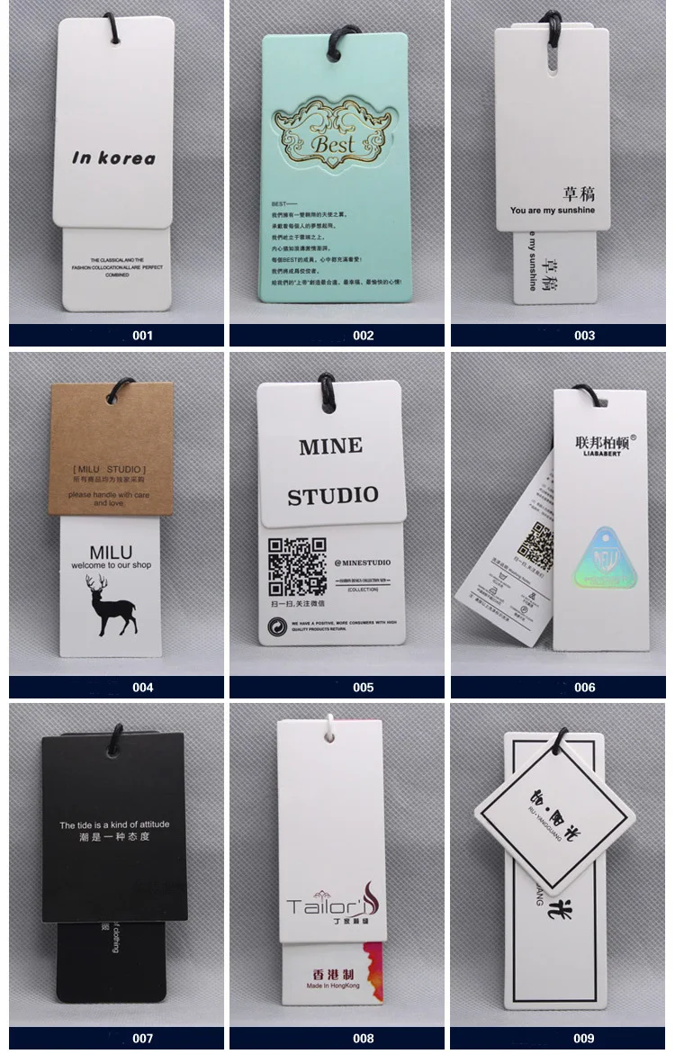 Custom Printed Clothing Tags ~ Hang Tags ~ Pricing Tags ~ Product Tags