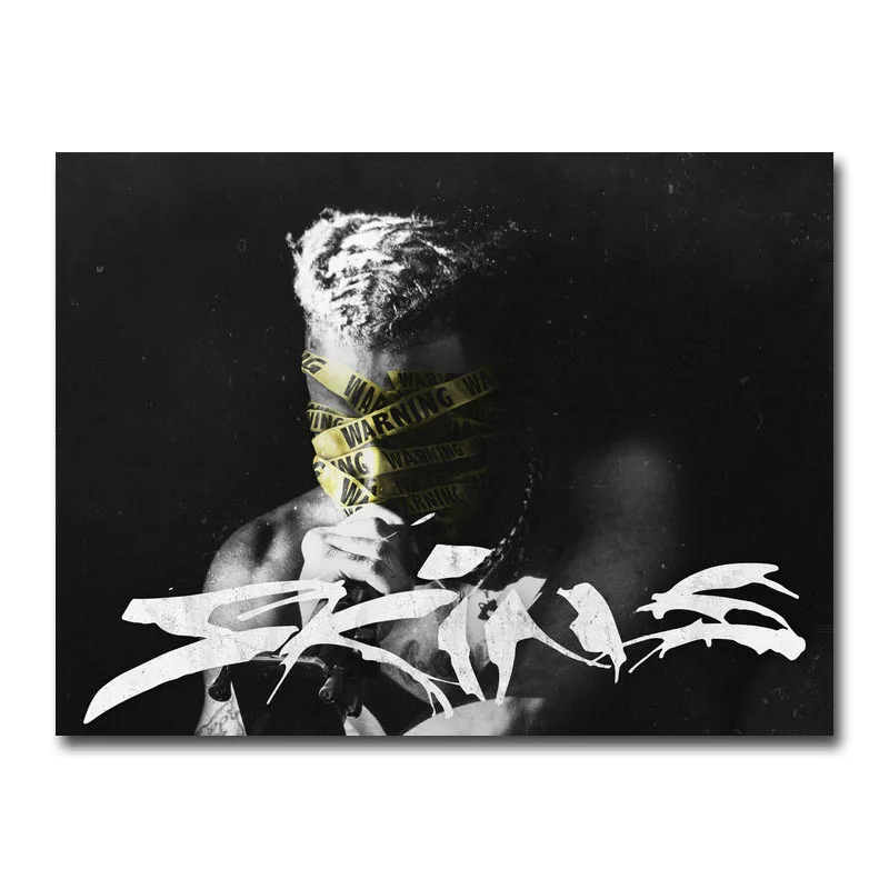 

Art Silk Or Canvas Print Xxxtentacion Rap Music Star Poster 13x18 24x32 inch For Room Decor Decoration-004